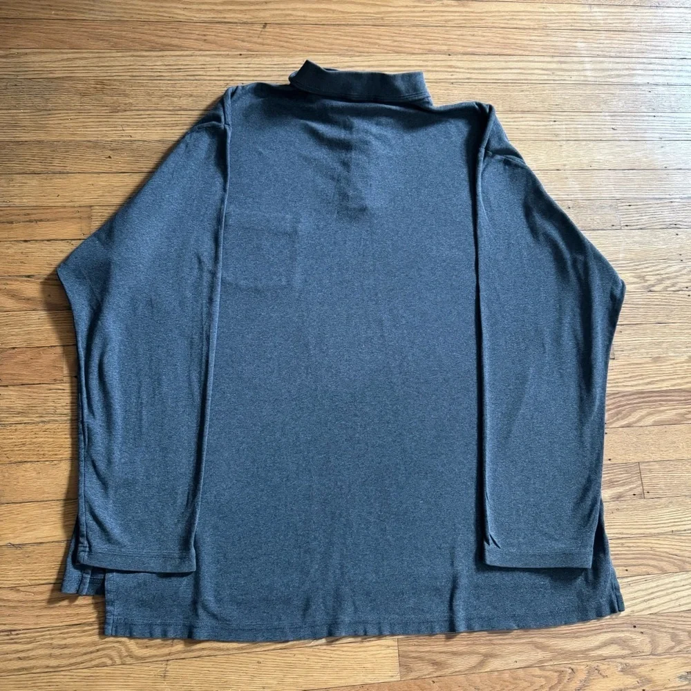 Ralph Lauren Charcoal Polo Long Sleeve 3 Button-Up Collared Shirt Size XXL